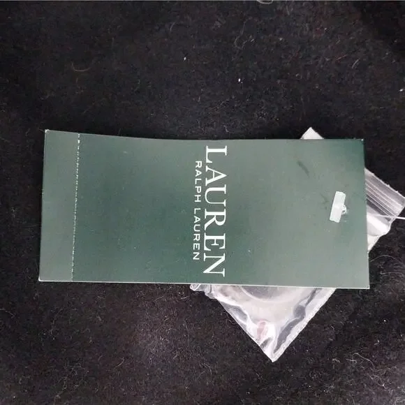 NWT@$340! LAUREN BY RALPH LAUREN! BLACK WOOL BLEND DOUBLE BREAST OVERCOAT! SZ 8 - Picture 12 of 16